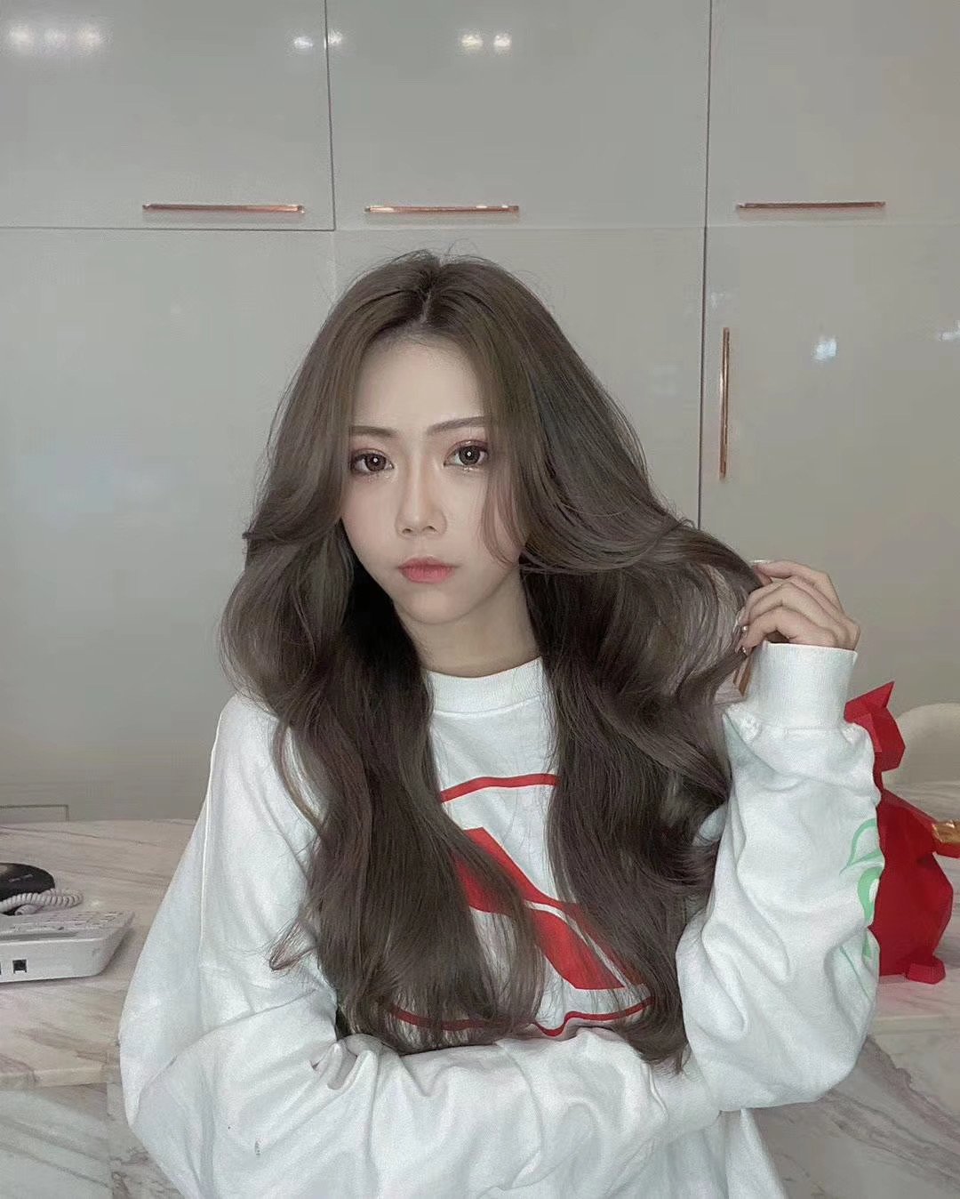 Mist grey brown colour