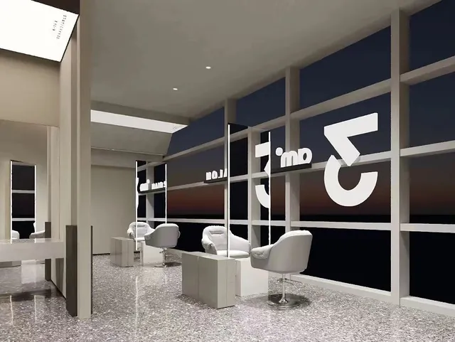 3AM Hair Salon interior styling stations