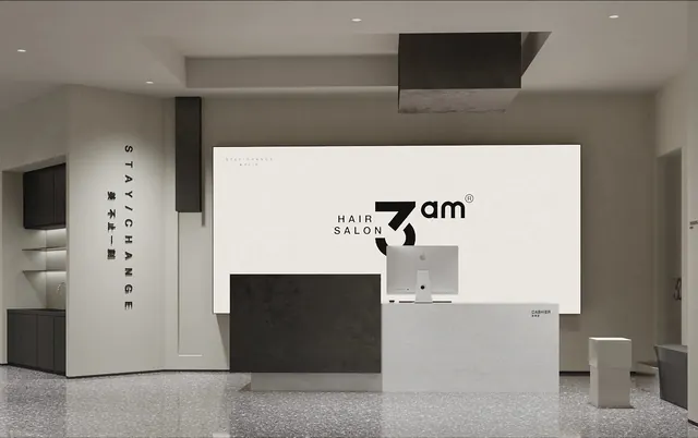 3AM Hair Salon reception area