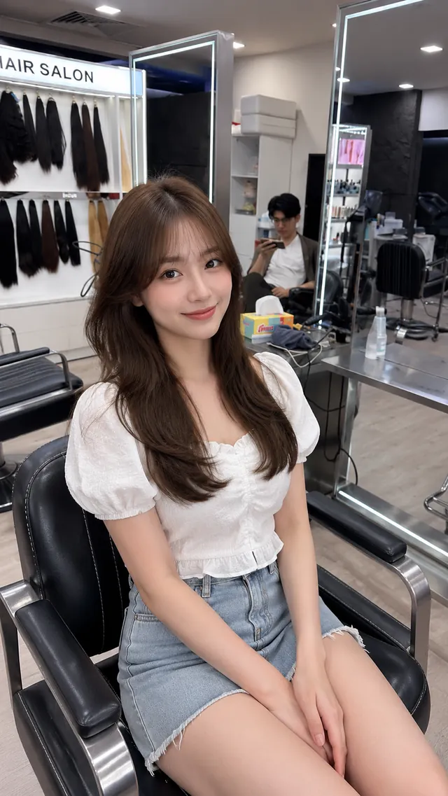 Chocolate brown hair colour
