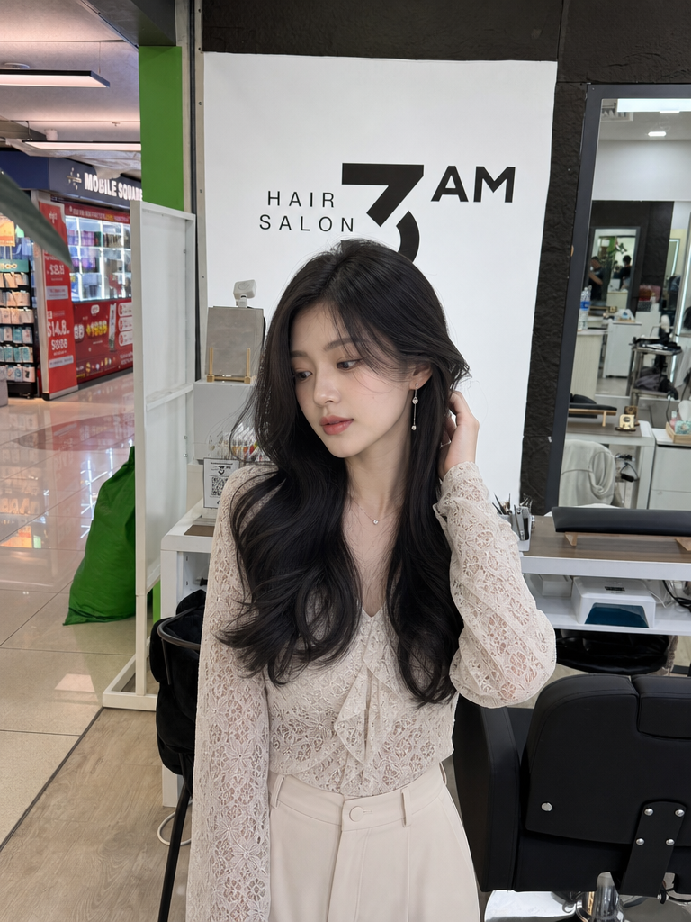 3AM Hair Salon hair extension result