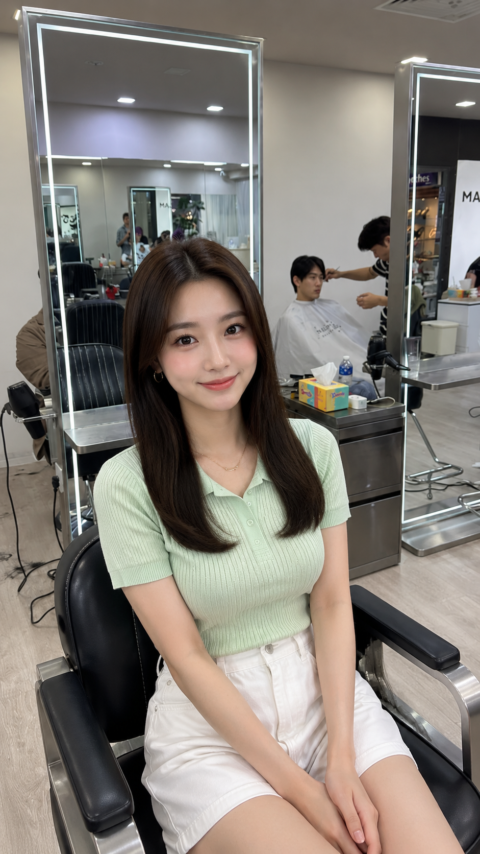 3AM Hair Salon hair extension result